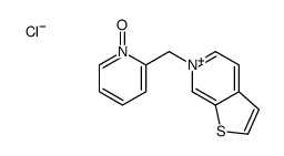 6-[(1-oxidopyridin-1-ium-2-yl)methyl]thieno[2,3-c]pyridin-6-ium,chloride结构式