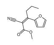 methyl 2-cyano-3-(furan-2-yl)hex-2-enoate Structure