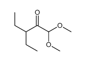 3-ethyl-1,1-dimethoxypentan-2-one结构式