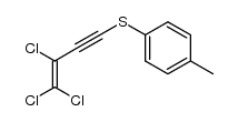 1,1,2-Trichlor-4-(4-methylphenylthio)-1-buten-3-in结构式