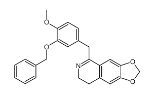 1-(3-benzyloxy-4-methoxybenzyl)-6,7-methylenedioxy-3,4-dihydroisoquinoline结构式