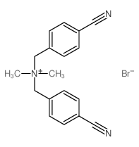 Benzenemethanaminium,4-cyano-N-[(4-cyanophenyl)methyl]-N,N-dimethyl-, bromide (9CI)结构式