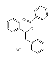 Pyridinium,1-[2-(benzoyloxy)-2-phenylethyl]-, bromide (1:1)结构式