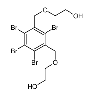 2-[[2,3,4,6-tetrabromo-5-(2-hydroxyethoxymethyl)phenyl]methoxy]ethanol Structure