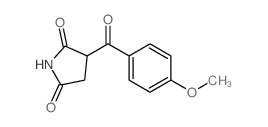 3-(4-methoxybenzoyl)pyrrolidine-2,5-dione结构式