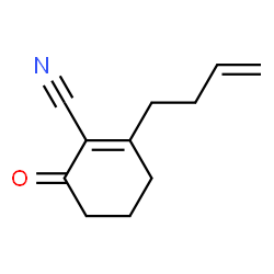 1-Cyclohexene-1-carbonitrile,2-(3-butenyl)-6-oxo-(9CI)结构式