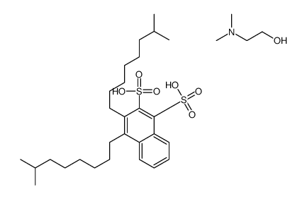 diisononylnaphthalenedisulphonic acid, compound with 2-(dimethylamino)ethanol (1:2)结构式