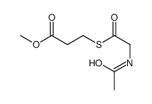 methyl 3-(2-acetamidoacetyl)sulfanylpropanoate Structure