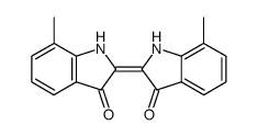 7,7'-dimethyl-1H,1'H-[2,2']biindolylidene-3,3'-dione结构式