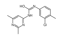 1-(3-chloro-4-methylphenyl)-3-(2,6-dimethylpyrimidin-4-yl)urea Structure