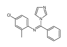 N-(4-chloro-2-methylphenyl)-1-imidazol-1-yl-1-phenylmethanimine结构式