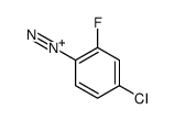4-chloro-2-fluorobenzenediazonium结构式