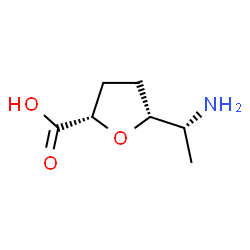 D-lyxo-Heptonic acid, 6-amino-2,5-anhydro-3,4,6,7-tetradeoxy- (9CI)结构式