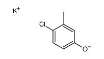 potassium p-chloro-m-cresolate Structure