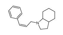 1-(3-phenylprop-2-enyl)-2,3,3a,4,5,6,7,7a-octahydroindole Structure