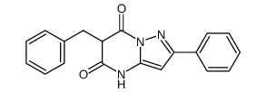 6-benzyl-2-phenyl-4H-pyrazolo[1,5-a]pyrimidine-5,7-dione结构式