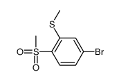 4-bromo-2-methylsulfanyl-1-methylsulfonylbenzene结构式
