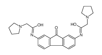 N,N'-(9-Oxo-9H-fluorene-2,7-diyl)bis[1-pyrrolidineacetamide] Structure