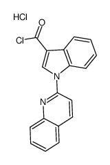 3-chlorocarbonyl-1-(quinol-2-yl)-1H-indole hydrochloride结构式