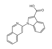 1-isoquinolin-3-ylindole-3-carboxylic acid结构式