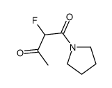 (9CI)-1-(2-氟-1,3-二氧代丁基)-吡咯烷结构式