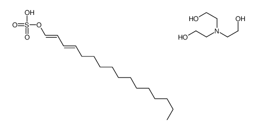 2-[bis(2-hydroxyethyl)amino]ethanol,[(1E,3E)-hexadeca-1,3-dienyl] hydrogen sulfate Structure