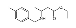 ethyl 3-[(4-iodophenyl)methylamino]butanoate结构式