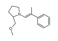 (2R)-2-(methoxymethyl)-1-(2-phenylprop-1-enyl)pyrrolidine结构式