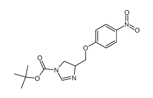 4-(4-Nitro-phenoxymethyl)-4,5-dihydro-imidazole-1-carboxylic acid tert-butyl ester Structure