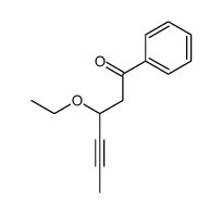 3-ethoxy-1-phenylhex-4-yn-1-one Structure