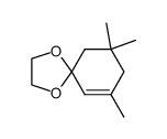 1,1-ethylenedioxy-3,5,5-trimethylcyclohex-2-ene结构式
