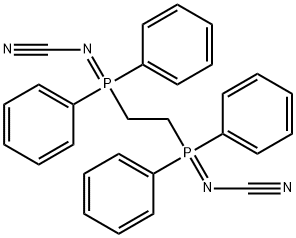 Ethylenebis[bisphenyl(cyanoimino)phosphorane] Structure