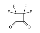 3,3,4,4-tetrafluorocyclobutane-1,2-dione结构式