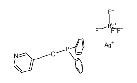 (diphenylphosphino-3-pyridylcarbinol) tetrafluoroborate Structure