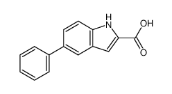 5-phenyl-1H-indole-2-carboxylic acid Structure
