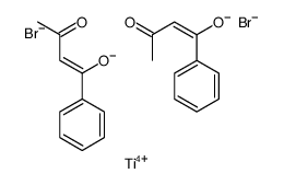 dibromobis(1-phenyl-1,3-butanedionato)titanium (IV) structure