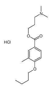 3-(4-butoxy-3-methylbenzoyl)oxypropyl-dimethylazanium,chloride Structure