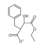 (2R,3R)-2-benzyl-4-ethoxy-3-hydroxy-4-oxobutanoate结构式