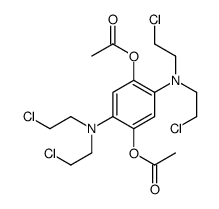 2,5-Bis[bis(2-chloroethyl)amino]-1,4-benzenediol diacetate结构式