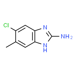 1H-Benzimidazol-2-amine,5-chloro-6-methyl-(9CI)结构式