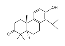 (4aS,10aR)-3,4,4a,9,10,10a-Hexahydro-7-hydroxy-1,1,4a-trimethyl-8-isopropylphenanthren-2(1H)-one Structure