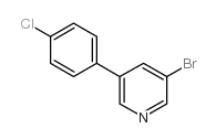 3-溴-5-(4-氯苯基)吡啶结构式