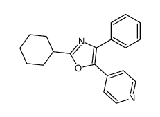 2-cyclohexyl-4-phenyl-5-pyridin-4-yl-1,3-oxazole Structure