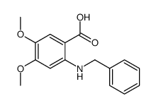 2-(benzylamino)-4,5-dimethoxybenzoic acid Structure