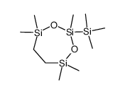 2,4,4,7,7-pentamethyl-2-trimethylsilanyl-[1,3,2,4,7]dioxatrisilepane结构式