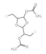 [2-(1-acetyloxy-2-chloro-ethyl)-5-(chloromethyl)-1,3-dioxolan-4-yl] acetate结构式