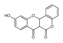 10-hydroxy-6a,12a-dihydro-chromeno[4,3-b]chromene-6,7-dione结构式