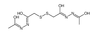 N'-acetyl-2-[[2-(2-acetylhydrazinyl)-2-oxoethyl]disulfanyl]acetohydrazide Structure