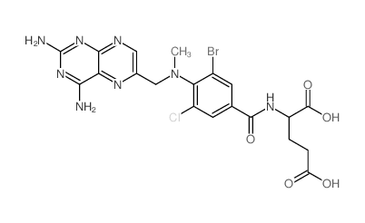 1-[(4-{[(2,4-Diaminopteridin-6-yl)methyl]methylamino}-5-bromo-3-chlorophenyl)carbonylamino]propane-1,3-dicarboxylic acid picture