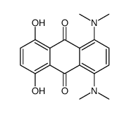 1,4-bis(dimethylamino)-5,8-dihydroxyanthracene-9,10-dione结构式